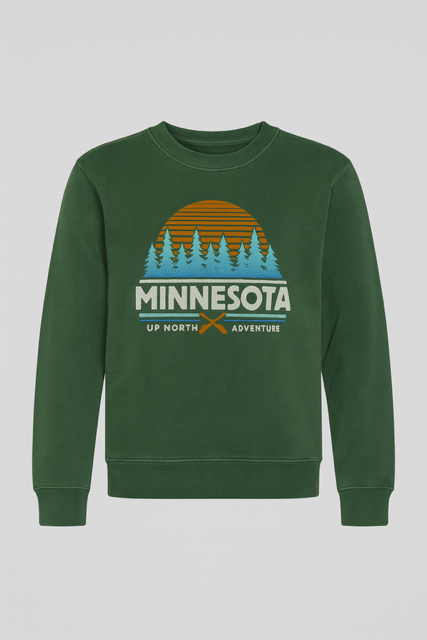 Toddler MN Up North Adventure Agave Crewneck
