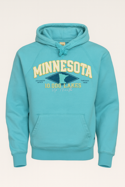 Sanded Fleece Pullover Hoodie Surf