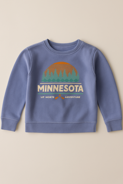 Toddler MN Up North Adventure Peri Crewneck